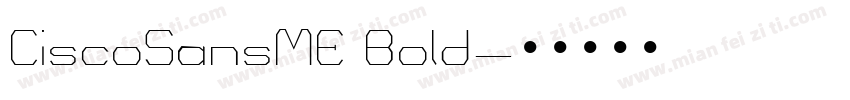CiscoSansME Bold字体转换